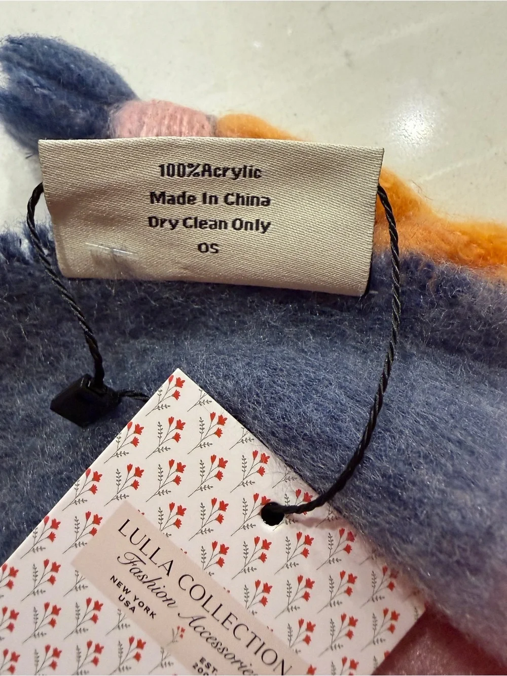 Lulla Collection Soft Tie-Dye Tassel Scarf – Cozy Autumn Wrap Shaw NWT